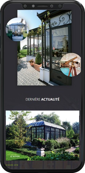 Page d'accueil du site Space Verandas en version mobile