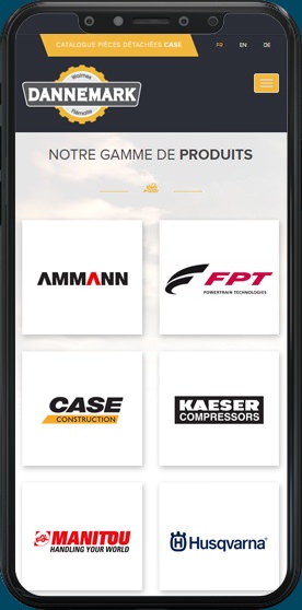 Version mobile du site Dannemark