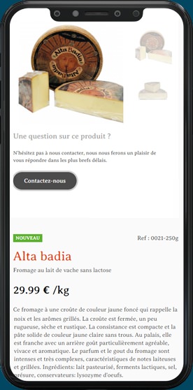 Site web Da Felice Datena version mobile