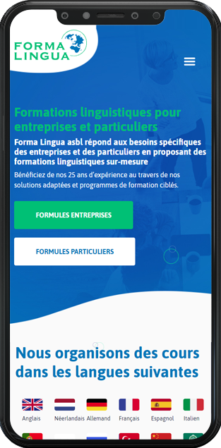 Création du site web de Forma Lingua