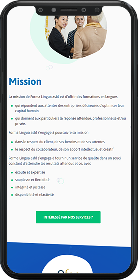 Création du site web de Forma Lingua